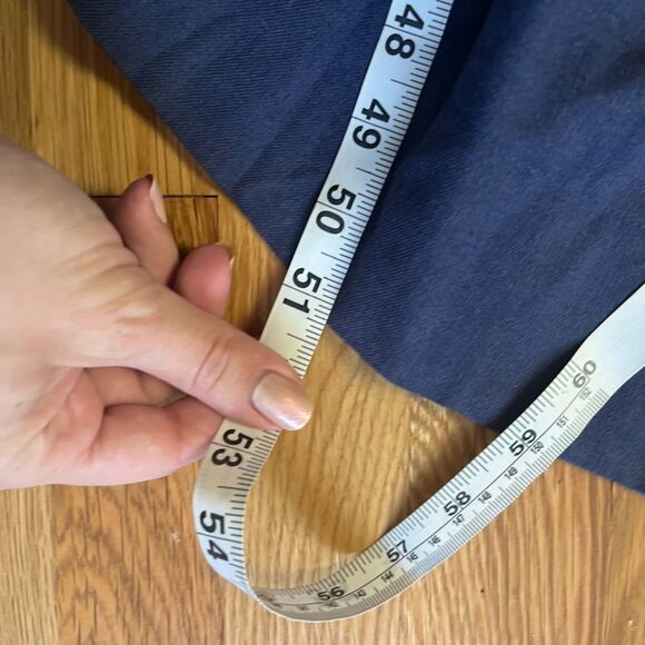 Doroteyya Tsarska Blue Gray Long Linen Vest Cardigan Size XL - Picture 5 of 6